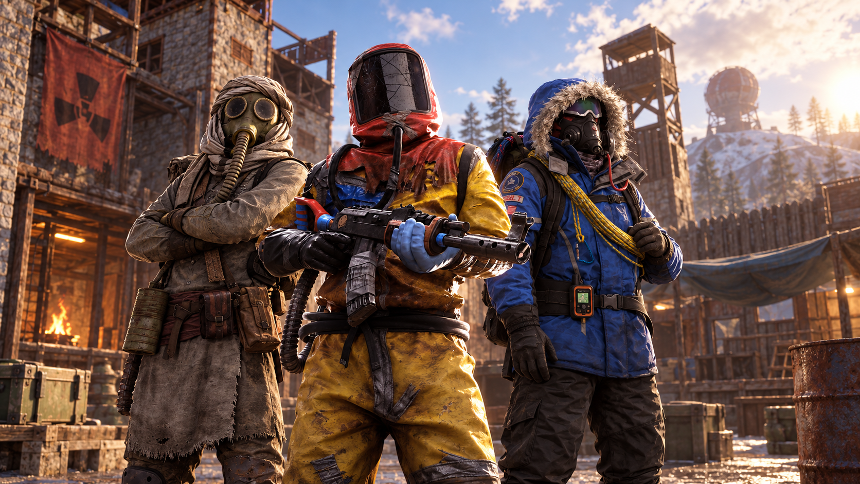Rust-inspired illustration of equipment skins and personal style